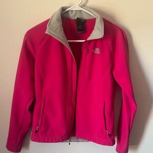 The North Face Women's Fuchsia and Gray Ski Jacket